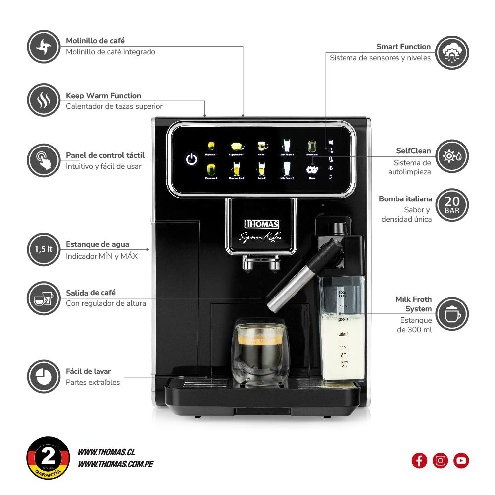 CAFETERA AUTOMÁTICA SUPREMAKAFFEE TH-175DEML - 6