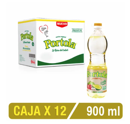 ACEITE SOYA PORTOLA 900 ML CAJA 12 UNIDADES - 1