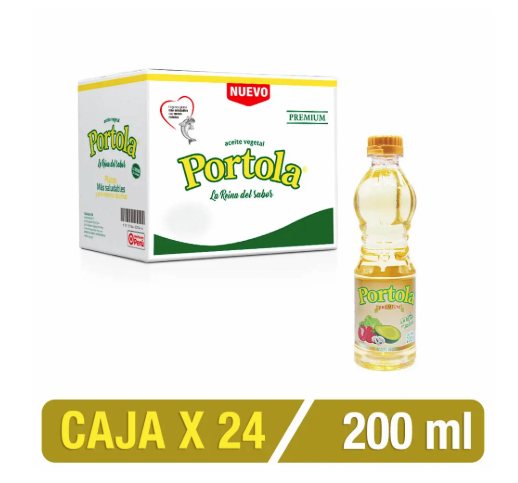 ACEITE SOYA PORTOLA X 200 ML CAJA X 24 UNI - 1