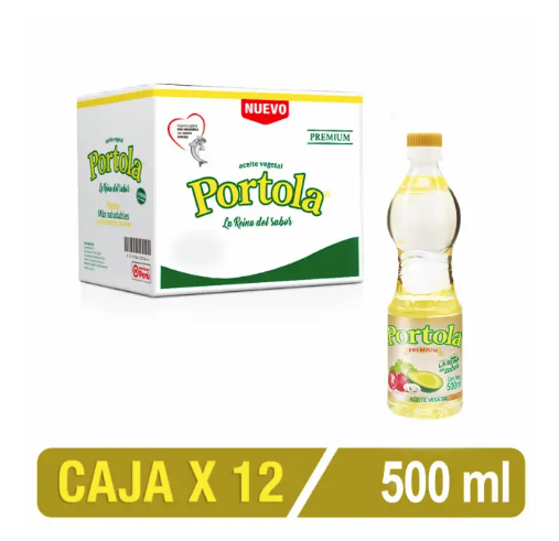 ACEITE SOYA PORTOLA X 500 ML CAJA X 12 UNI - 1