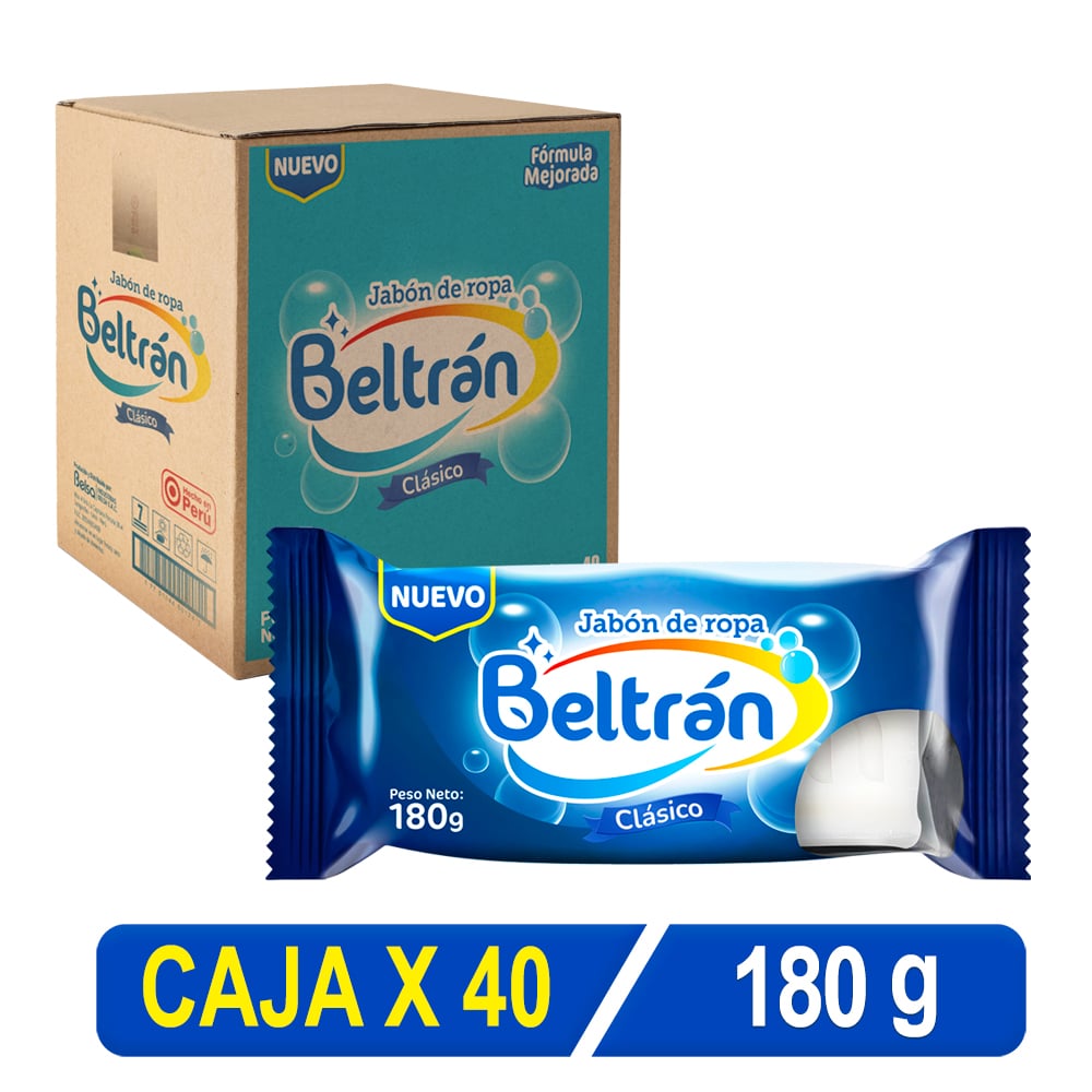 JABÓN EN BARRA BELTRÁN X 180 GR CAJA X 40 UNI - 1