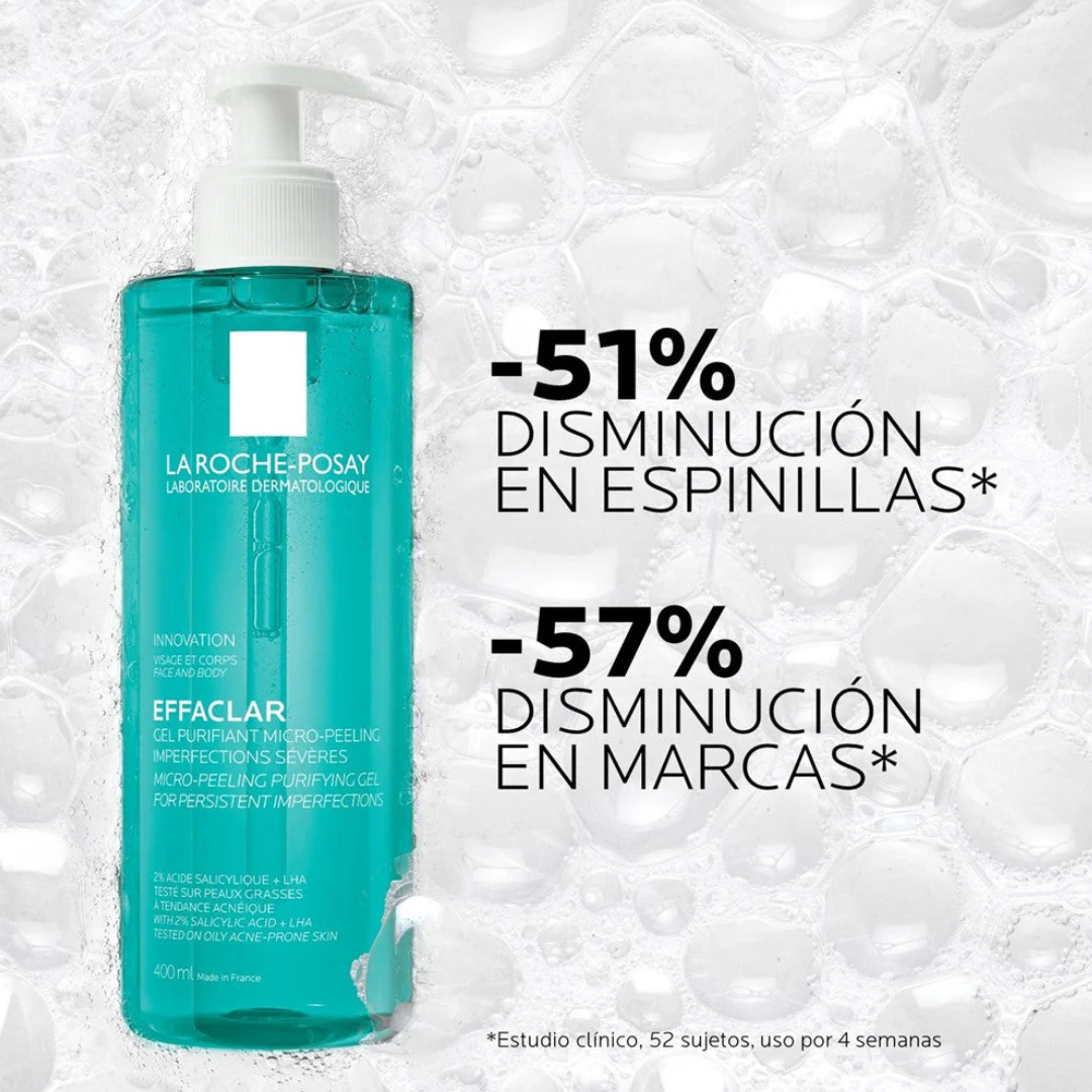 LA ROCHE POSAY EFFACLAR GEL MICRO EXFOLIANTE 400ML - 2