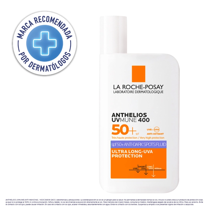 PROTECTOR SOLAR ANTI-MANCHAS LA ROCHE POSAY ANTHELIOS UVMUNE 400 SPF50+ 50ML - 1