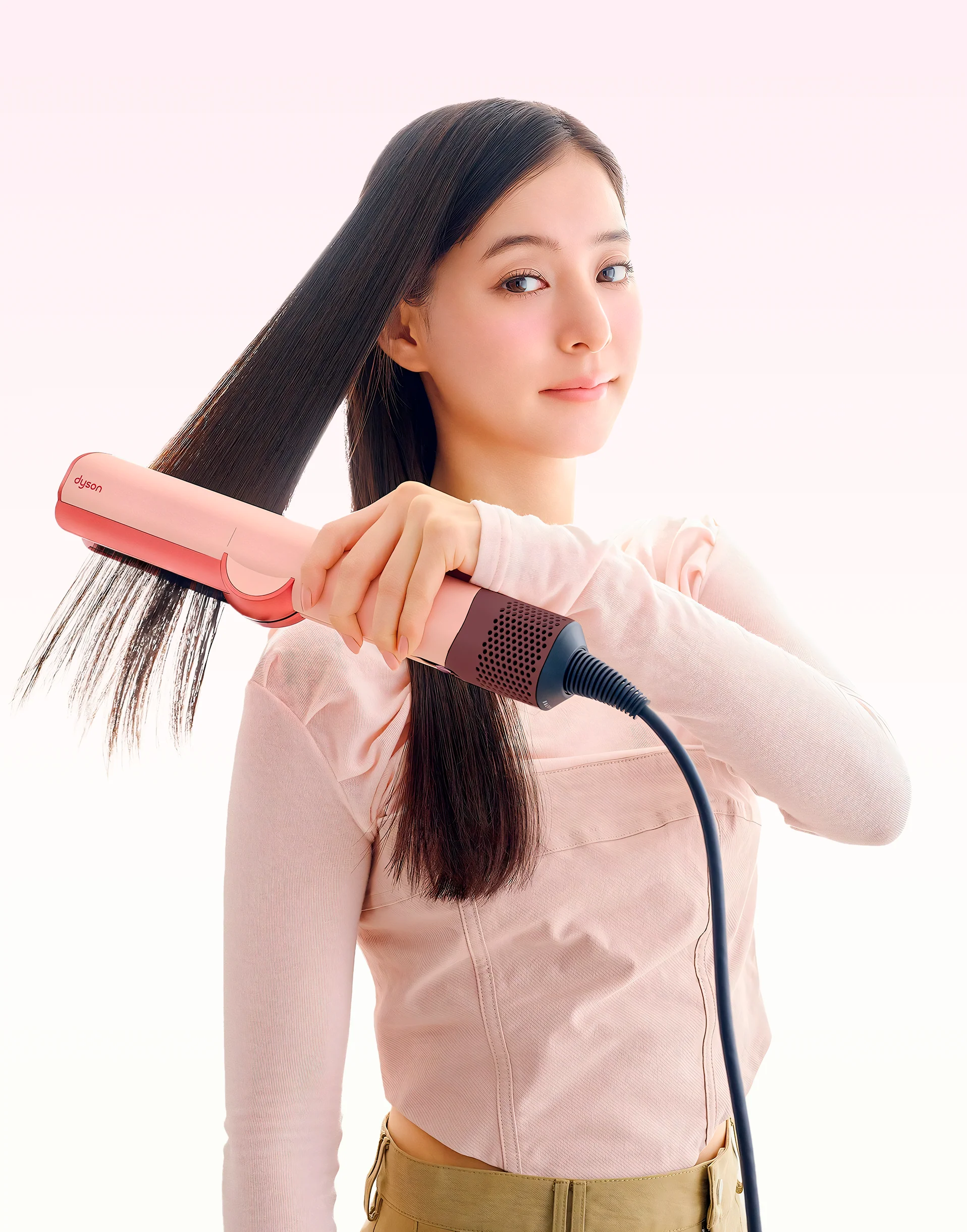 220V. DYSON AIRSTRAIT CERAMIC PINK/GOLDEN ROSE (VOLTAJE PERÚ). - 4