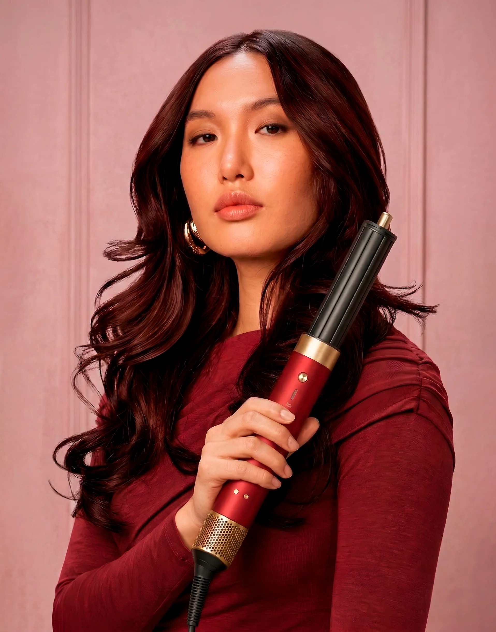 DYSON COANDA 2X RED VELVET AIRWRAP (2025) EDICION LIMITADA 220V VOLTAJE PERU - 3
