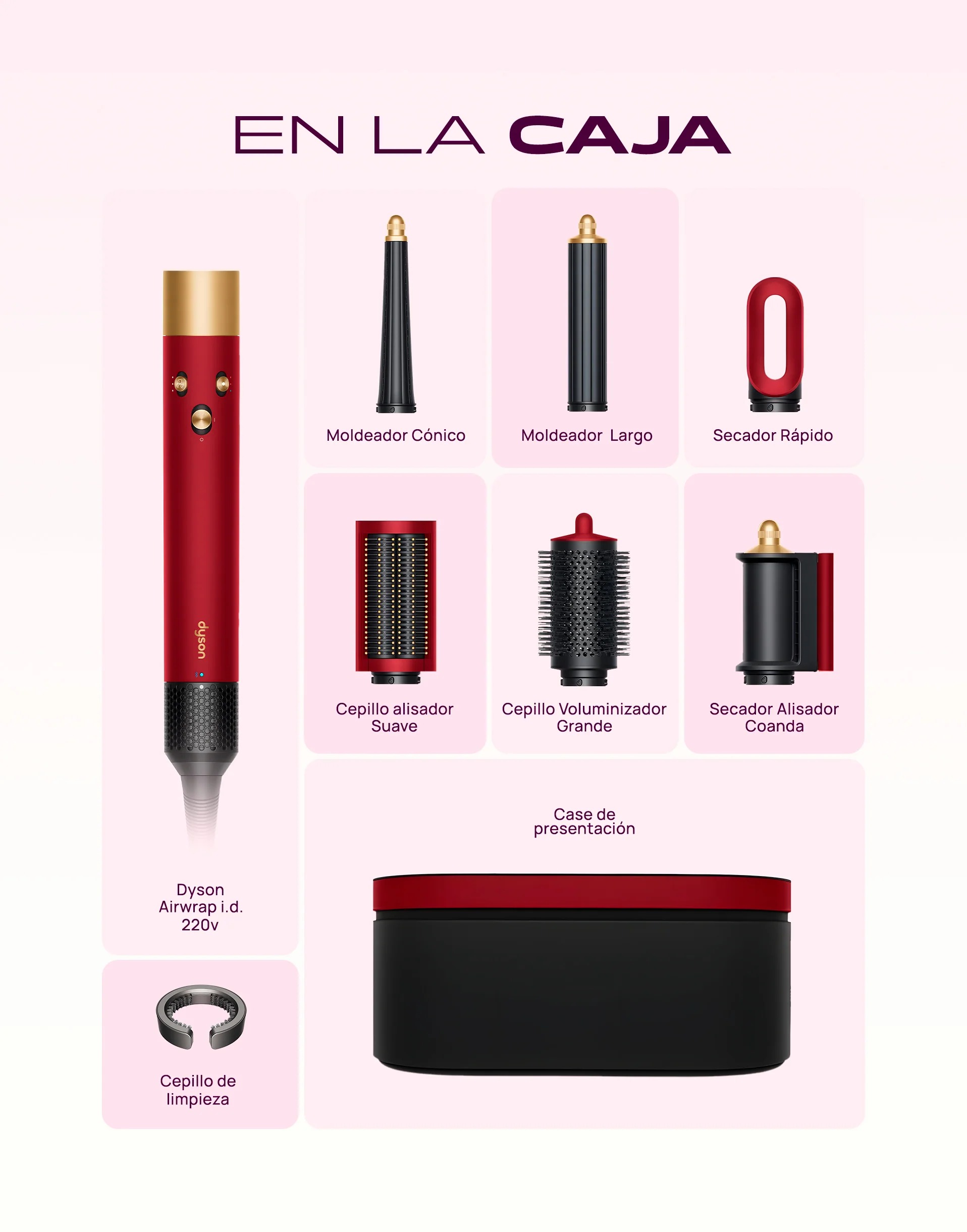 DYSON ID RED VELVET (2025) | 220V VOLTAJE PERÚ | EDICIÓN LIMITADA - 2