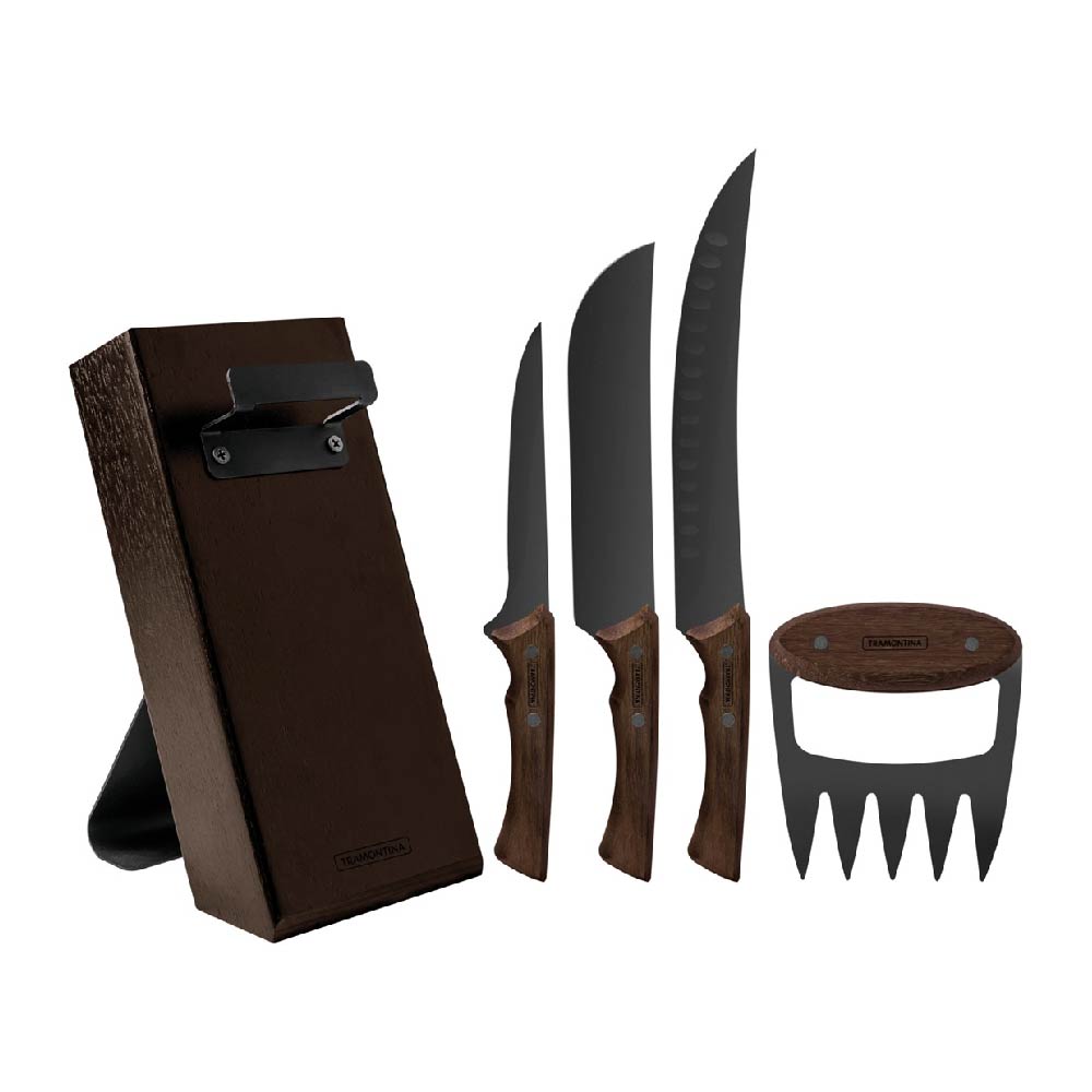 KIT PARA ASADO TRAMONTINA CHURRASCO  ACER INOX 5 PIEZAS - 1