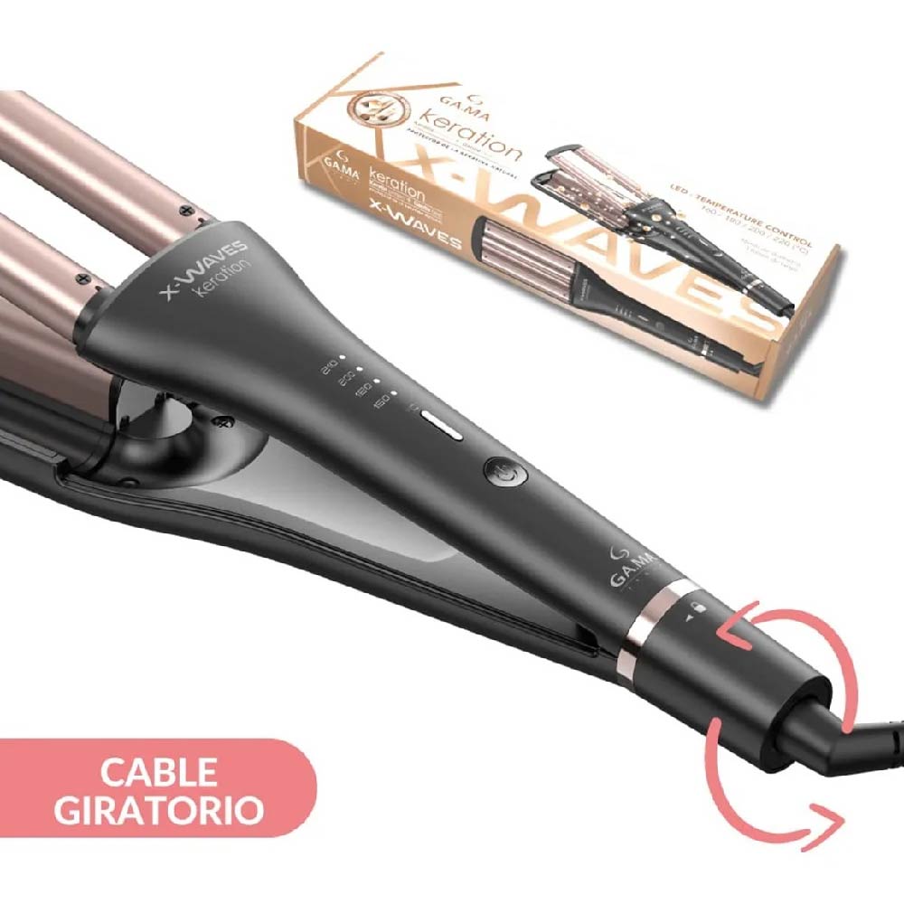 RIZADOR DE 3 TUBOS GAMA LED KERATION X-WAVE 3D - 2