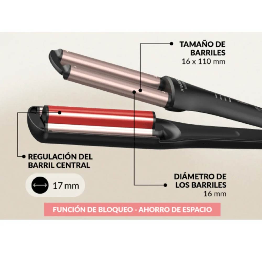 RIZADOR DE 3 TUBOS GAMA LED KERATION X-WAVE 3D - 3