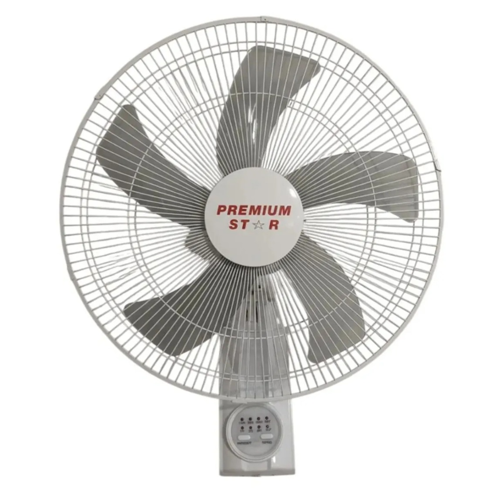 VENTILADOR DE PARED CON CONTROL REMOTO PREMIUM STAR 18 PULG BLANCO 200 W - 1