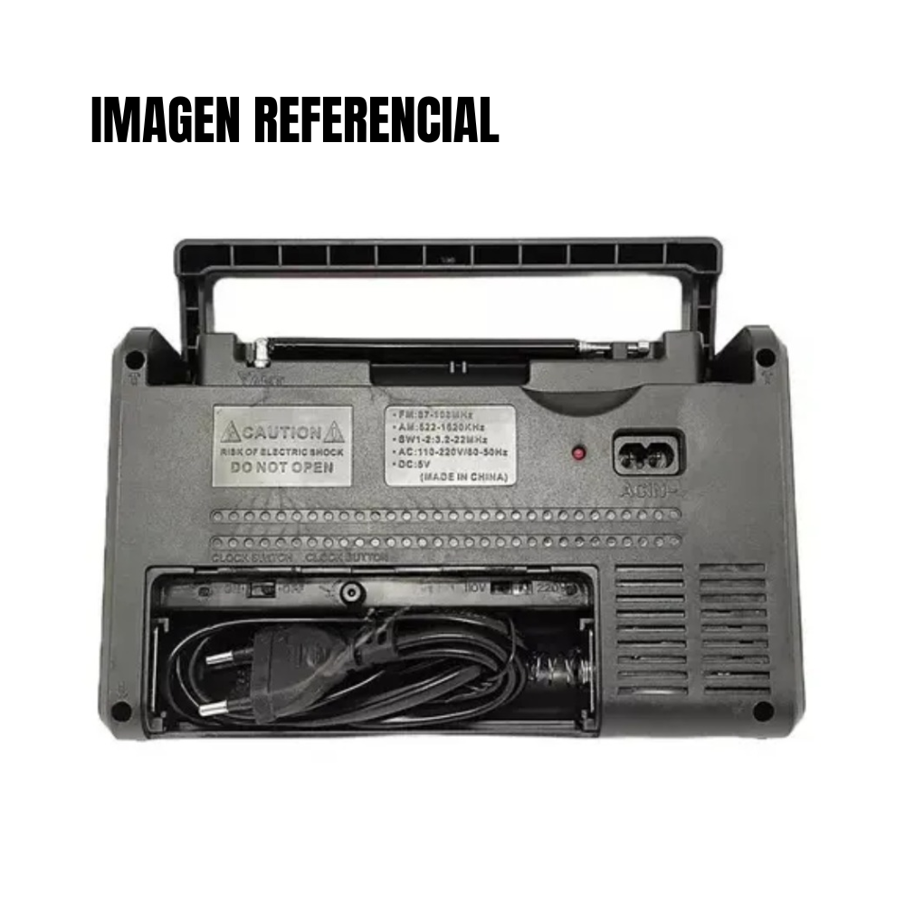RADIO PORTATIL AM FM RETRO VINTAGE PARLANTE BLUETOOTH MP3 RECARGABLE B01 - 3