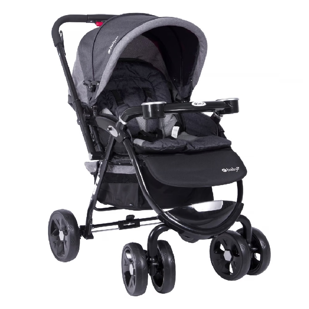 COCHE DE PASEO EBABY BORIS EB1144 GRIS - 1
