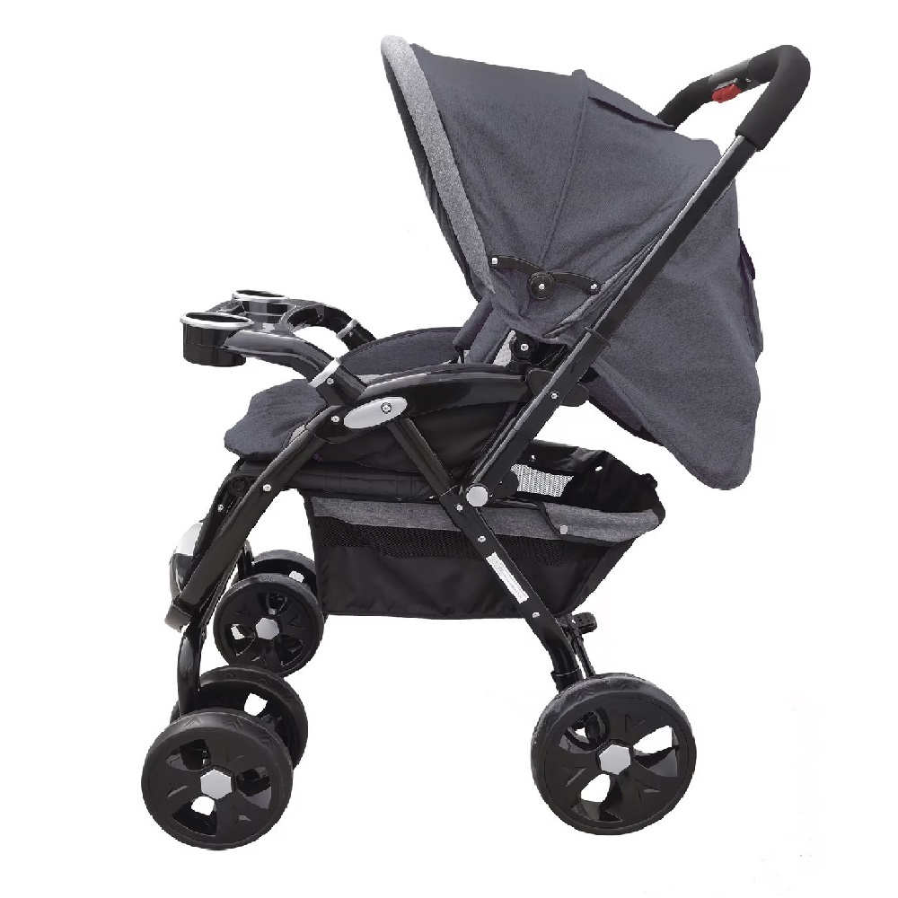 COCHE DE PASEO EBABY BORIS EB1144 GRIS - 2