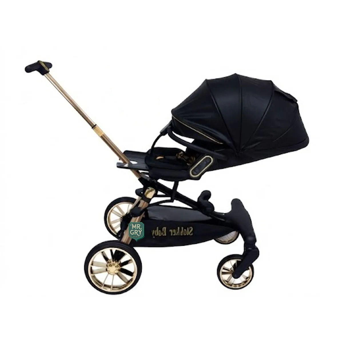 COCHE CARRIOLA GIRATORIO V16 PLUS NEGRO - 2