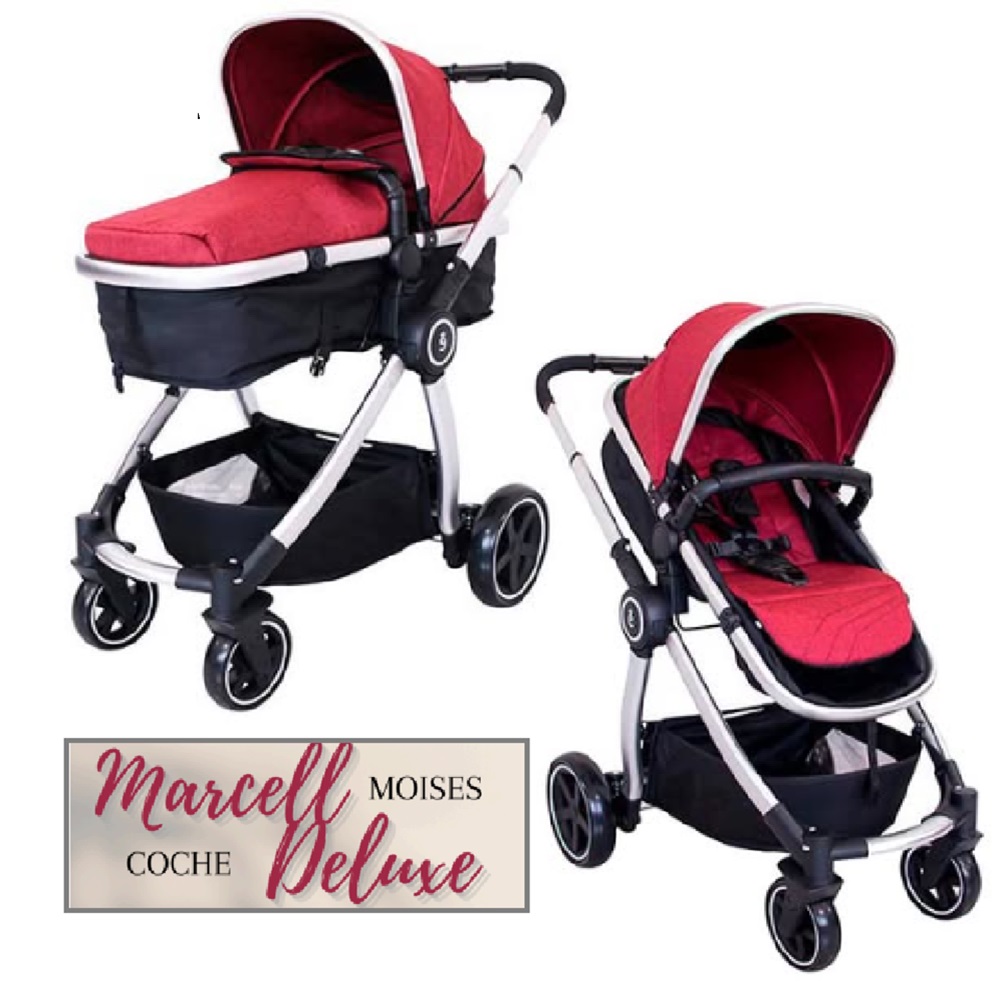 COCHE PARA BEBÉ MOISES MARCEL DELUXE ROJO - EV159RJ - 1