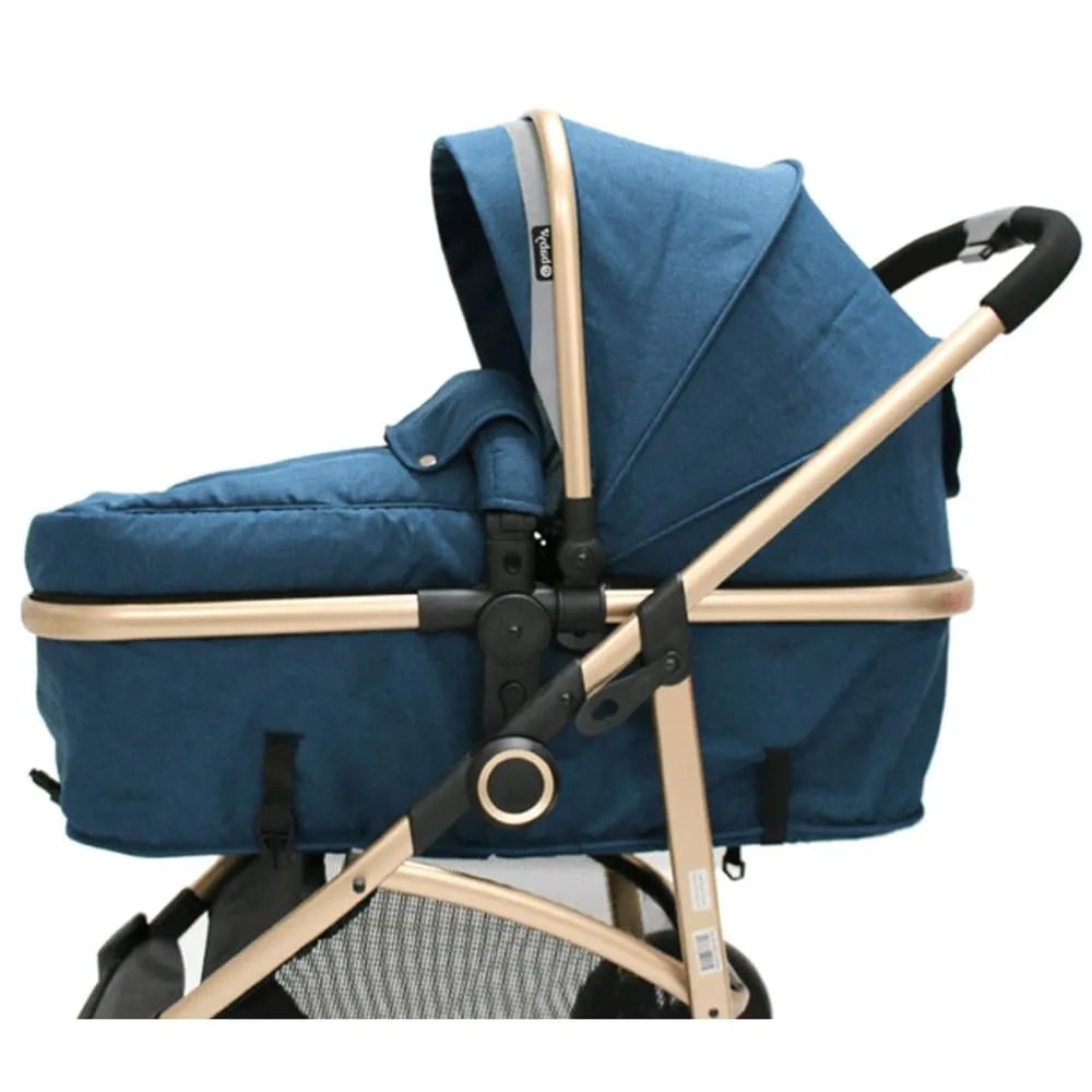 COCHE DE PASEO MOISÉS EBABY «CARRI DELUXE» AZUL - 2
