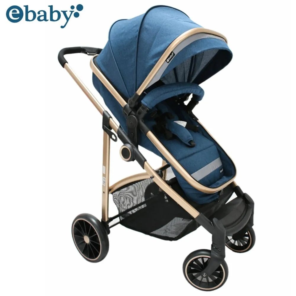 COCHE DE PASEO MOISÉS EBABY «CARRI DELUXE» AZUL - 3