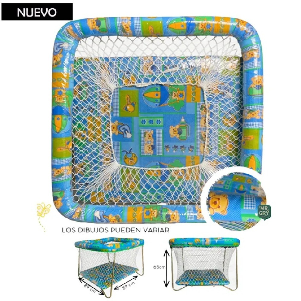 CORRAL PLASTIFICADO PLEGABLE BRAMA CON DISEÑO 89CM DE LARGO ALTO 65 CL - 1
