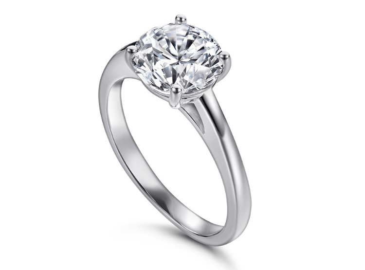 ANILLO DE COMPROMISO DE PLATA MACIZA 925 MODELO 362B - 1
