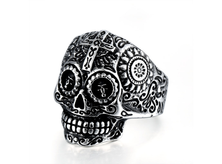 ANILLO PARA HOMBRE MODELO CALAVERA - 1
