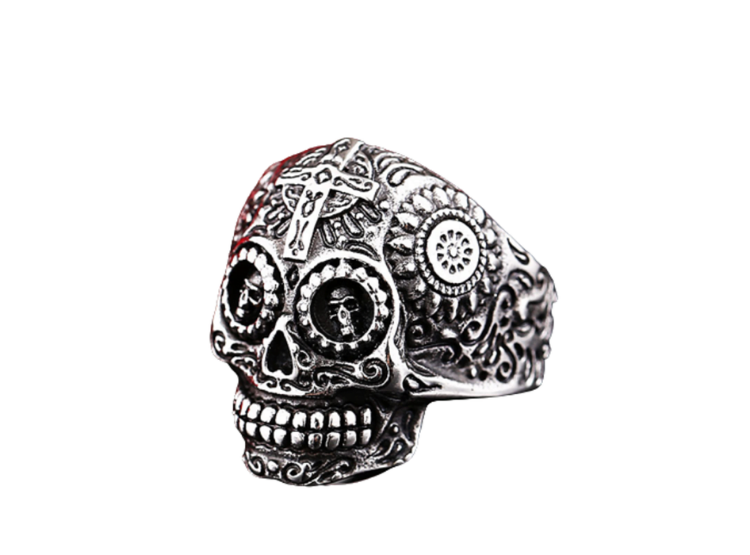 ANILLO PARA HOMBRE MODELO CALAVERA - 3