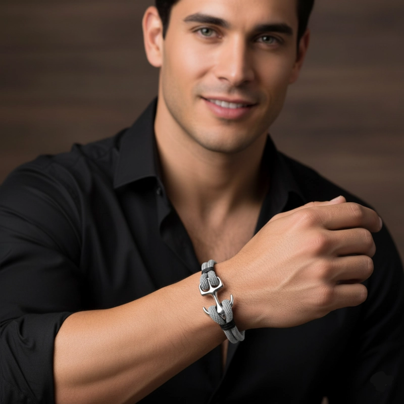 BRAZALETE PULSERA PARA HOMBRE MODELO NAÚTICO - 6