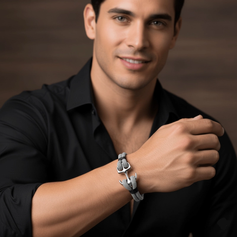 BRAZALETE PULSERA PARA HOMBRE MODELO NAÚTICO - 6