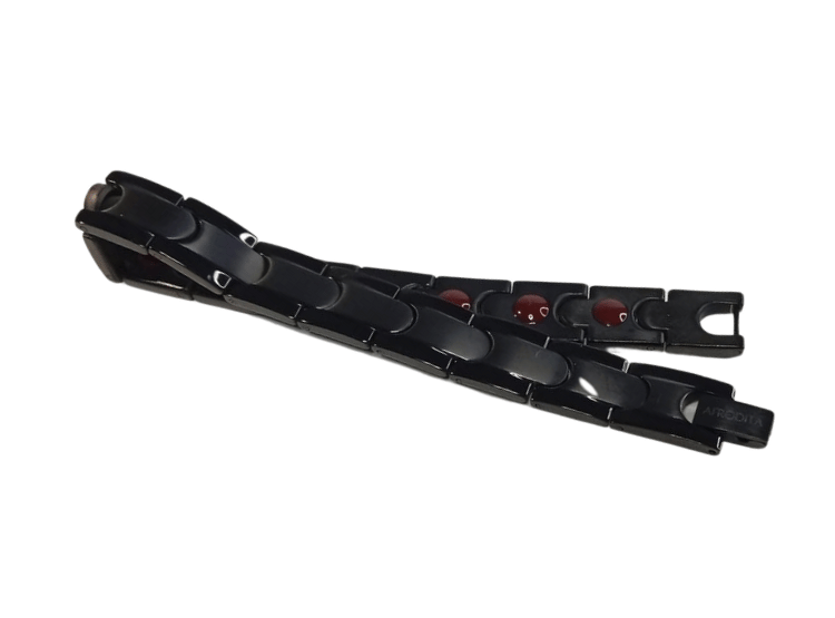 PULSERA AFRODITA YSMGB-49 MAGNÉTICA NEGRO TITANIO CON INFRARROJO LEJANO - 4