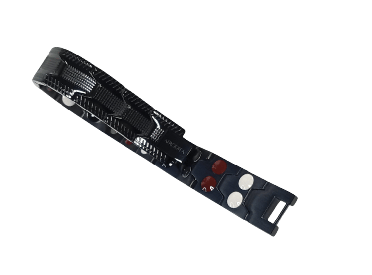 PULSERA AFRODITA YSB-22 MAGNÉTICA FUNCIONAL TITANIO NEGRO - 3