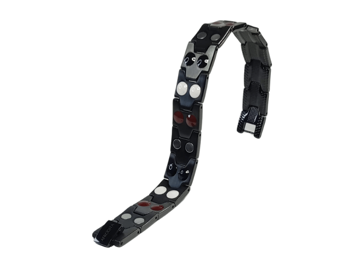 PULSERA AFRODITA YSB-22 MAGNÉTICA FUNCIONAL TITANIO NEGRO - 4