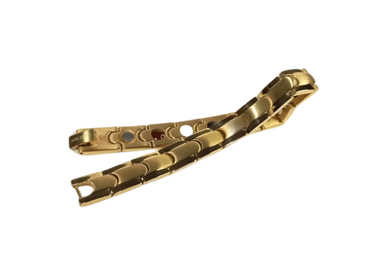 PULSERA AFRODITA YSB-158 MAGNÉTICA FUNCIONAL TITANIO DORADO - 5