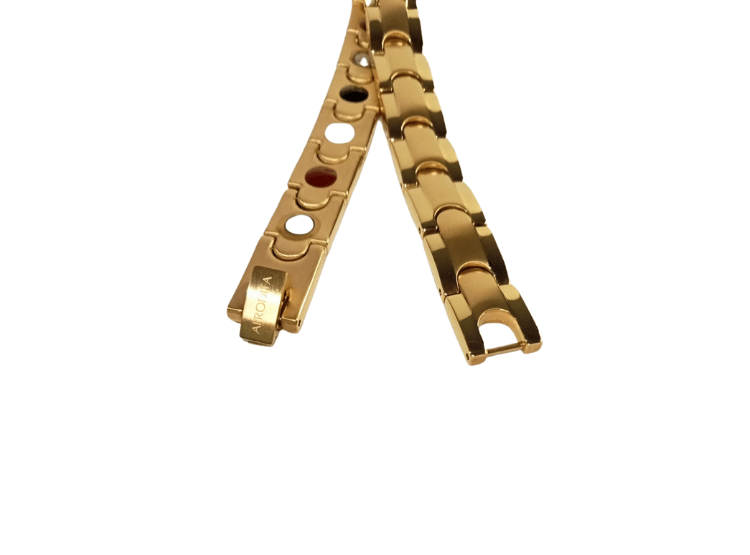 PULSERA AFRODITA YSB-158 MAGNÉTICA FUNCIONAL TITANIO DORADO - 6