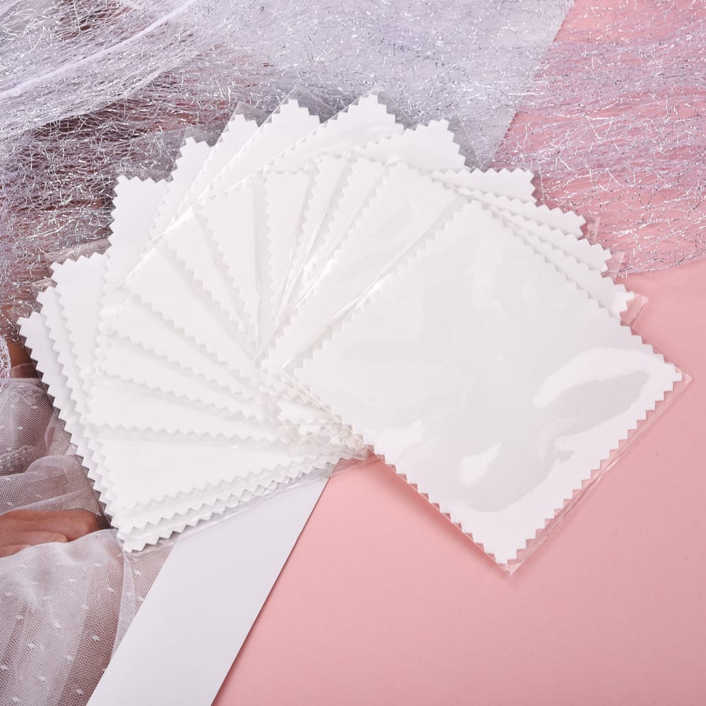 PAÑOS DE FRANELA PREMIUM PARA LIMPIEZA DE JOYAS X 50 UNIDADES - 4