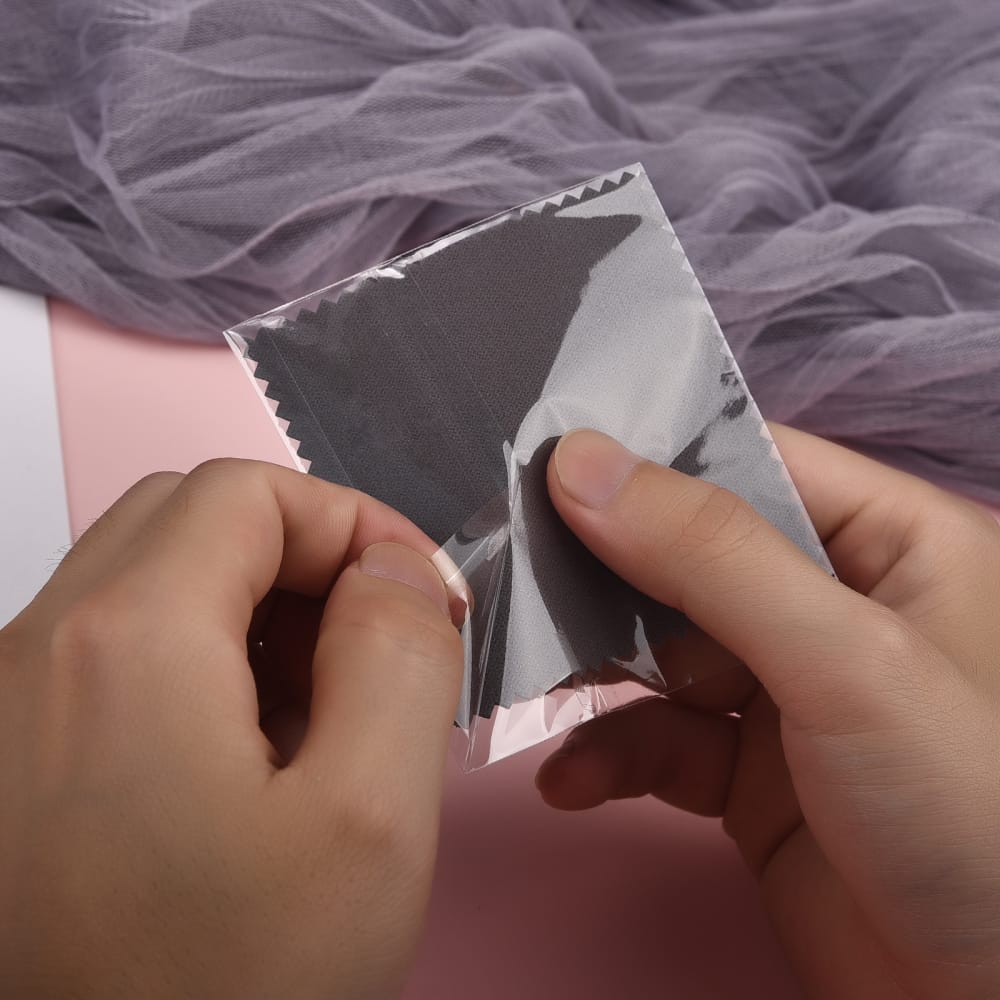 PAÑOS DE FRANELA PREMIUM PARA LIMPIEZA DE JOYAS X 50 UNIDADES - 9