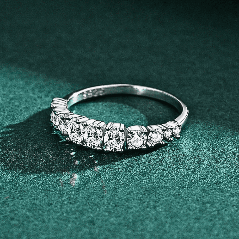 ANILLO CHURUMBELA XL PROMESA AFRODITA 376 PLATA MACIZA BAÑADO EN ORO BLANCO - 3