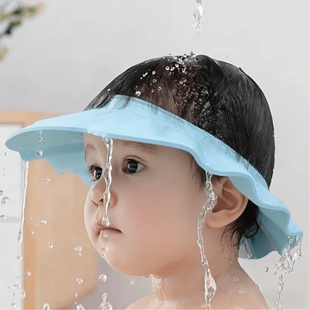 GORRO DE BAÑO PARA BEBÉS PROTECCION DE OJOS Y OIDOS - 2