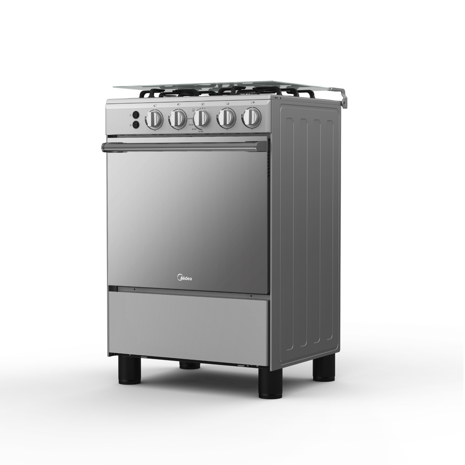 COCINA A GAS MIDEA 4 QUEMADORES MGS24FS2LAAMB SILVER - 5