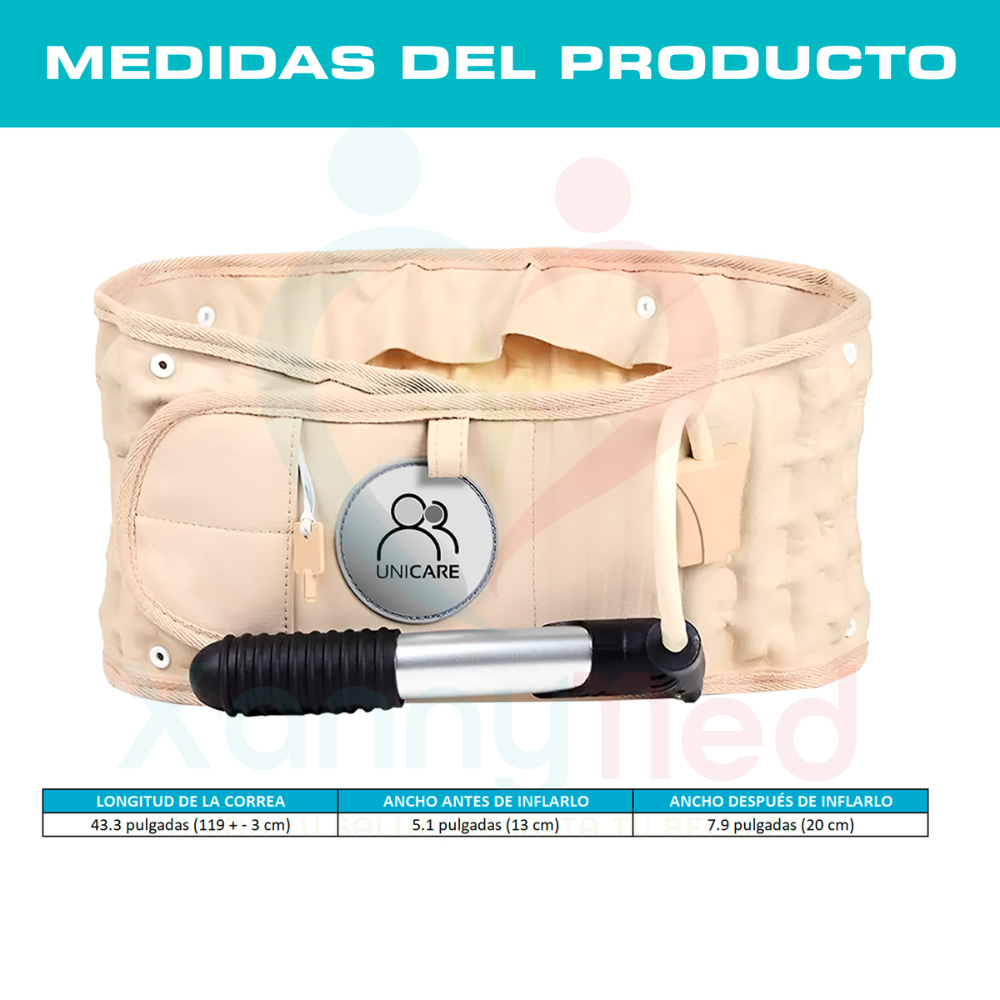 FAJA DE DESCOMPRESIÓN LUMBAR UNICARE XANNYMED - 3