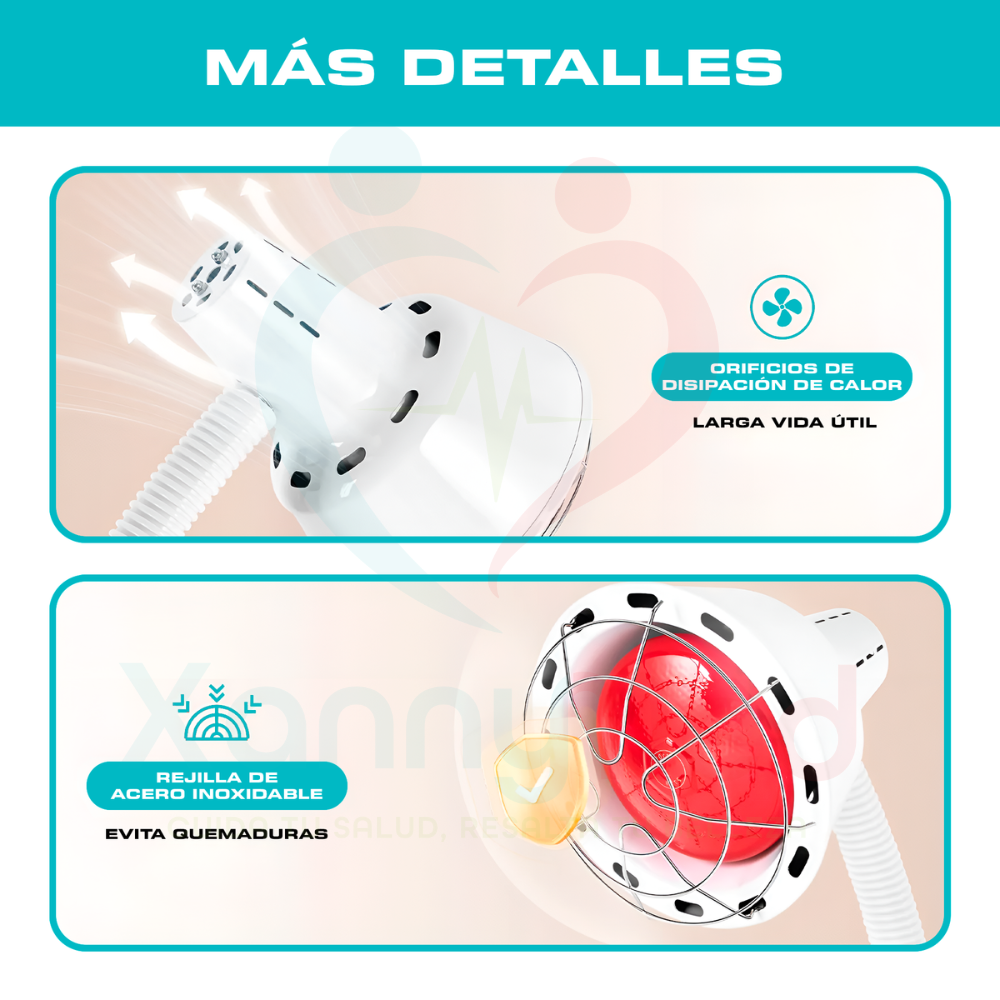 ACCESORIOS CUIDADO PERSONAL LAMPARA INFRARROJO CON PEDESTAL - 4