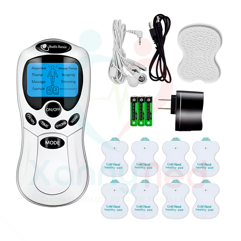 ACCESORIOS CUIDADO PERSONAL MERKON - BLUEIDEA ELECTROESTIMULADOR TENS DE 8 ELECTRODOS - MERKON - 3