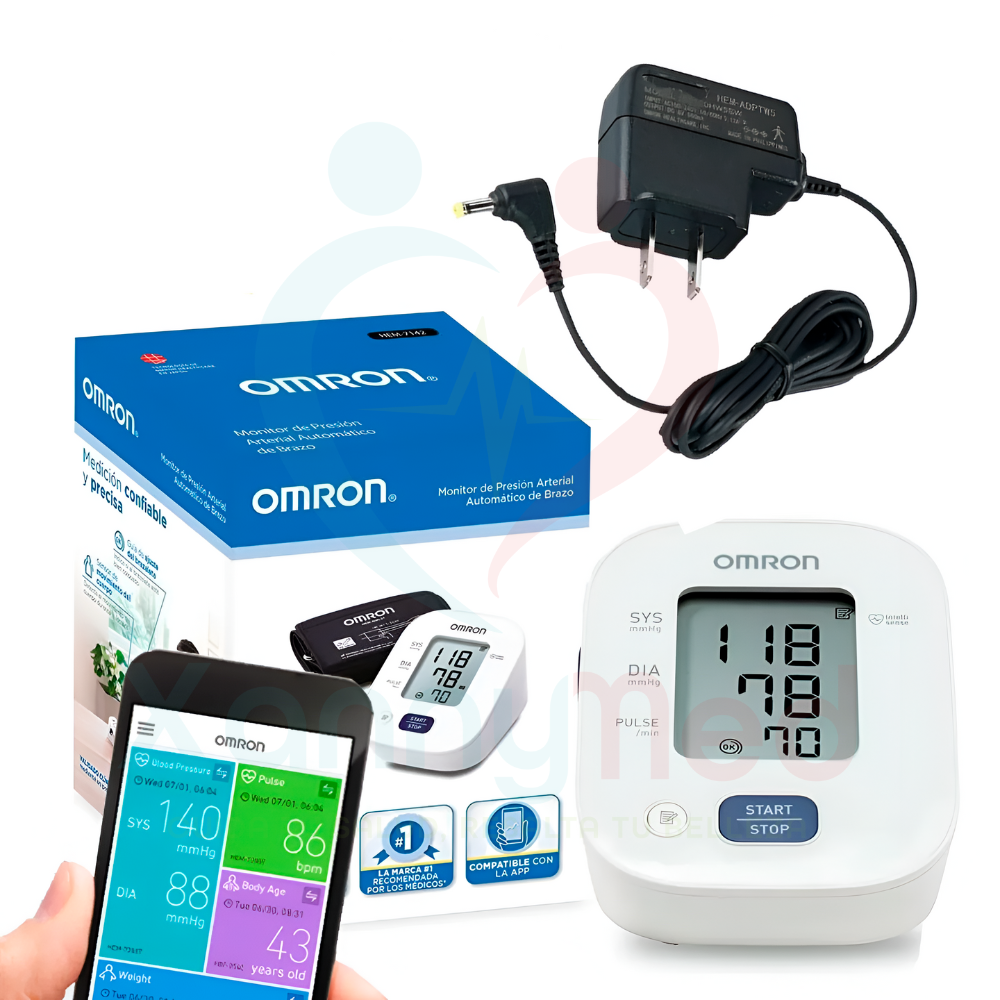 TENSIOMETRO CON MEMORIA Y CABLE DE BRAZO - OMRON (HEM-7142) - 2