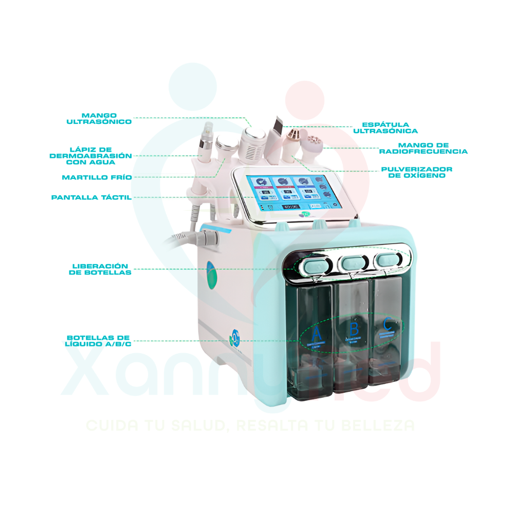 EQUIPO MULTIFUNCION HIDRAFACIAL 6 EN 1 - H20 SMALL BUBBLE - 3