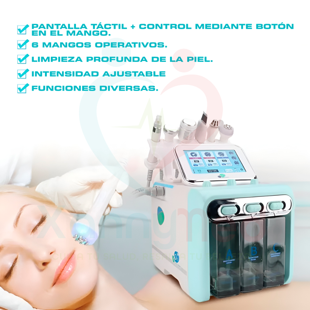EQUIPO MULTIFUNCION HIDRAFACIAL 6 EN 1 - H20 SMALL BUBBLE - 4