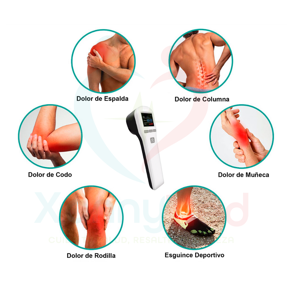 LÁSER PARA TERAPIA DIGITAL RECARGABLE - 650 NM A 808 NM - 3