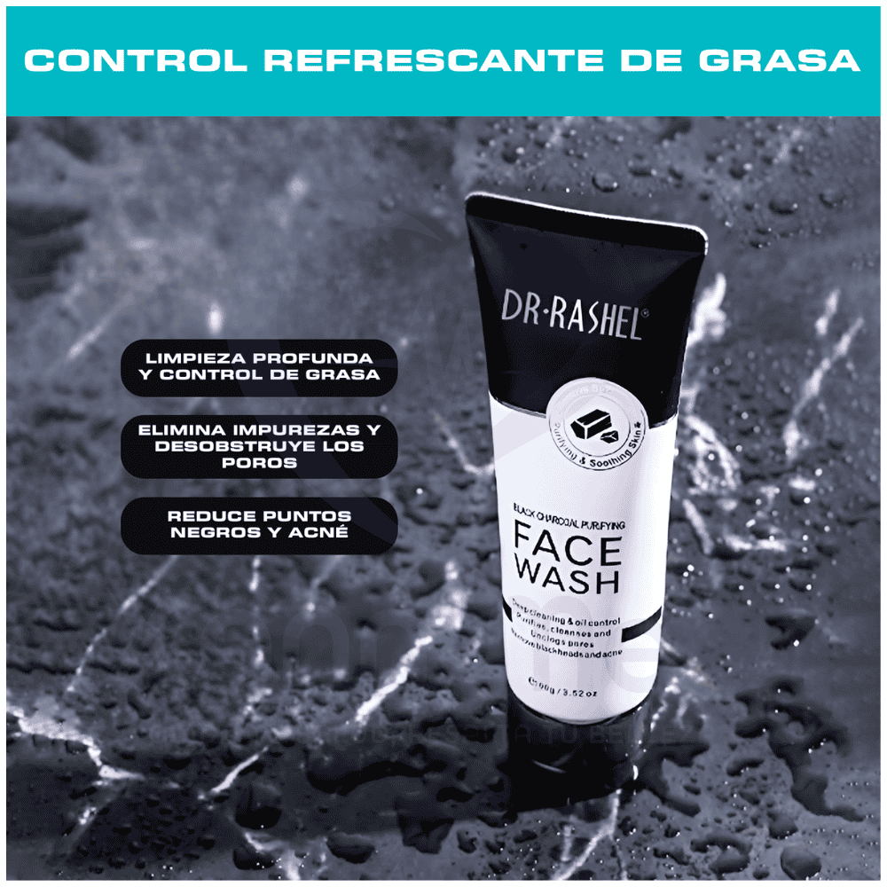 GEL LIMPIADOR FACE WASH CARBON ACTIVO - DR. RASHEL - 3