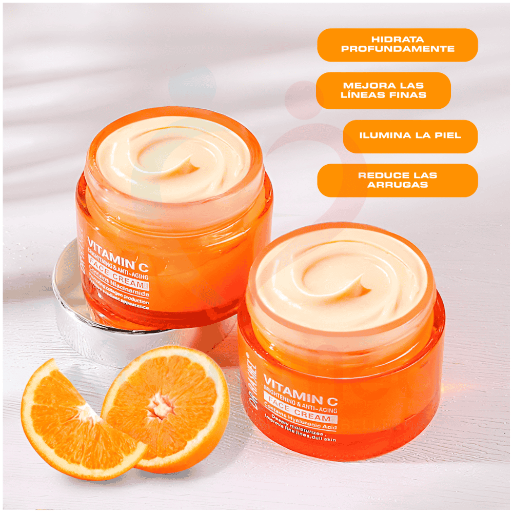 CREMA HIDRATANTE FACIAL DE VITAMINA C - DR. RASHEL - 3