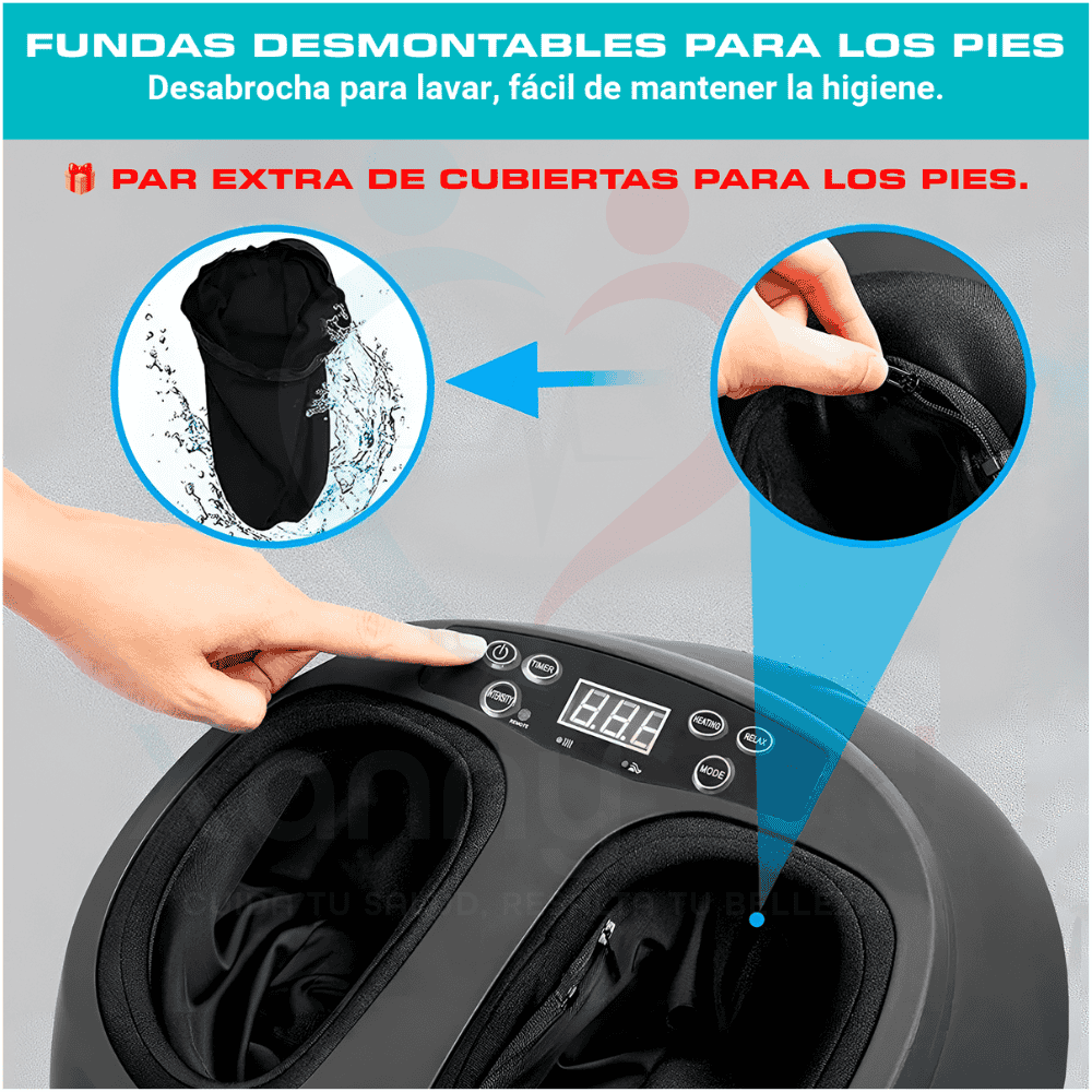 MASAJEADOR DE PIES PROFESIONAL CON PRESOTERAPIA TIPO ESFERA - 4