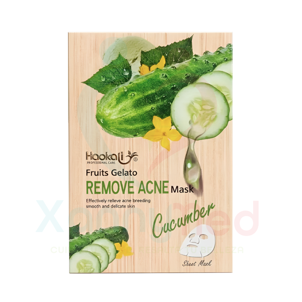 CAJA DE MASCARILLAS FACIALES CON PEPINO - HAOKALI - 1