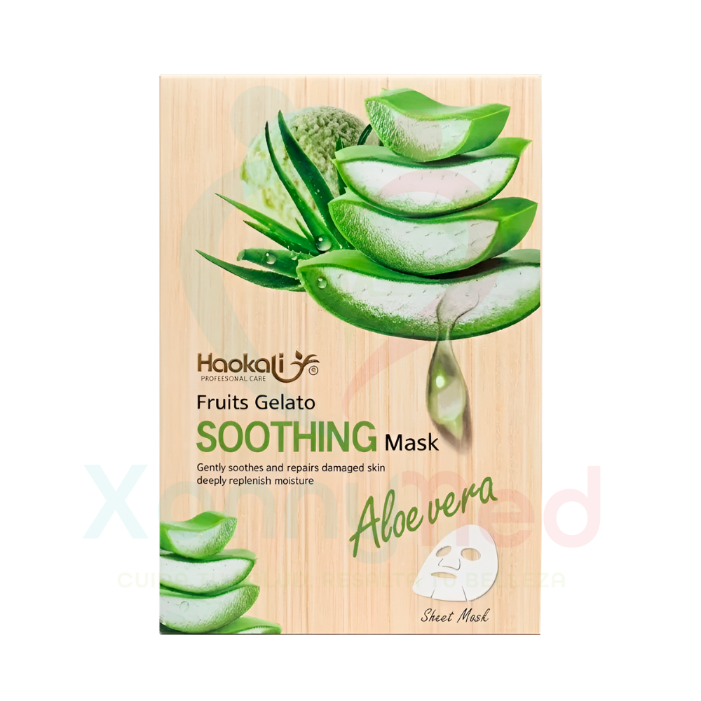 CAJA DE MASCARILLAS FACIALES CON ALOE VERA - HAOKALI - 1