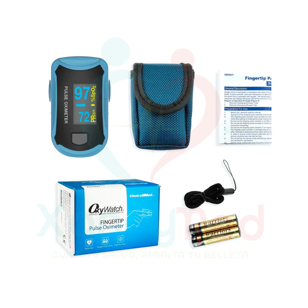 OXIMETRO CHOICEMMED ADULTO - CELESTE - 3